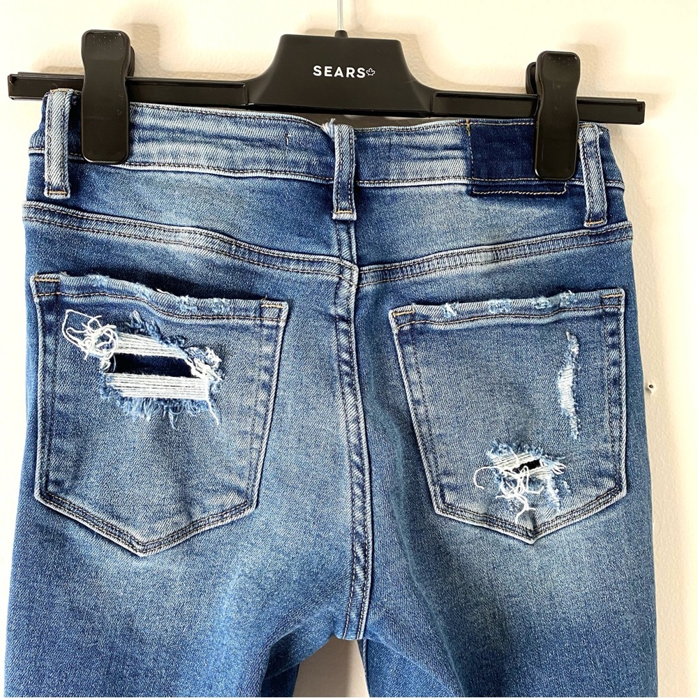 Vervet High Rise Straight Leg Ripped Jeans - Picture 4 of 9